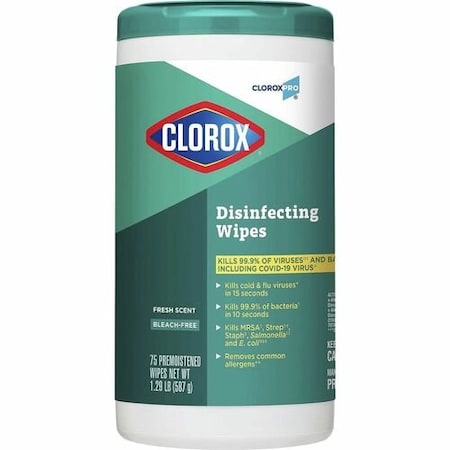 Clorox Disinfecting Wipes, Industrial, Fresh Scent, 75 Wipes, WE CLO15949